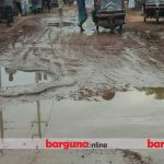 খানা-খন্দে ভরা আমতলী-তালতলী সড়কের ৮ কিলোমিটার