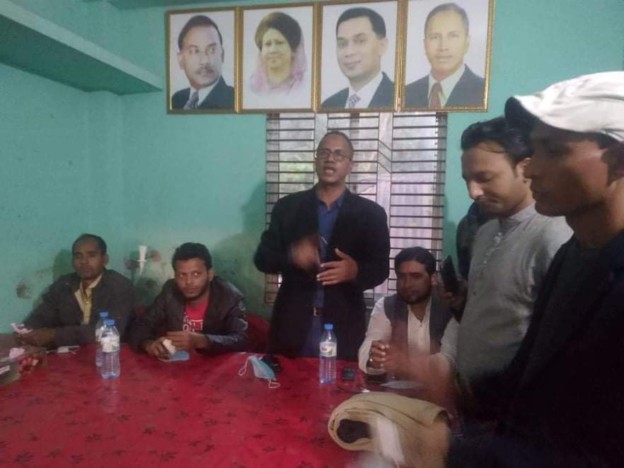 বামনায় যুবদলের নেতা-কর্মীদের নিয়ে কেন্দ্রীয় নেতার মতবিনিময়